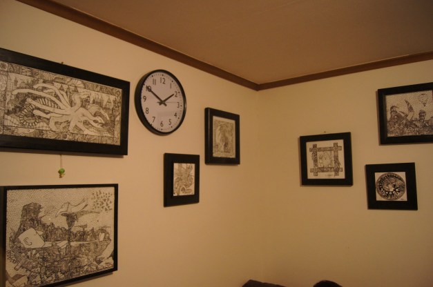 Framed Artworks Hanging Up by MuscularTeeth